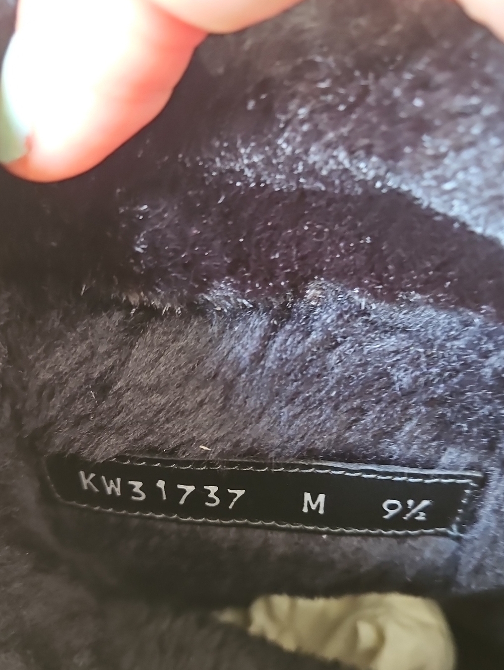 NWOT! Stuart Weitzman Black Suede Slouch Boots with Cozy Fleece Lining - Picture 4 of 5